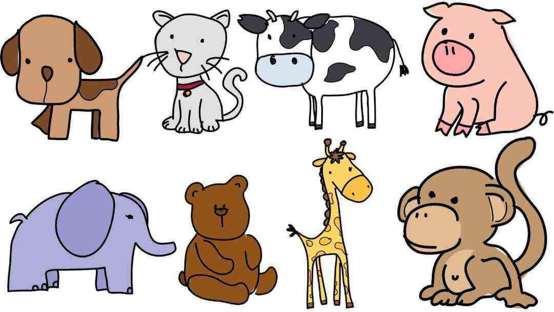 Hình ảnh các con vật tượng trưng cho ý nghĩa những  con số từ 0 đến 100
